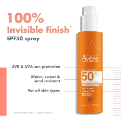 Avene Sun Care Very High Protection Spray SPF50+