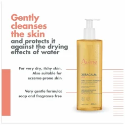 Avene XeraCalm A.D. Lipid - Replenishing Cleansing Oil