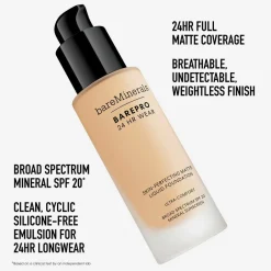 bareMinerals BarePro 24HR Wear Skin-Perfecting Matte Liquid Foundation SPF20