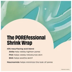 Benefit The POREfessional Shrink Wrap Overnight AHA+PHA Pore Treatment