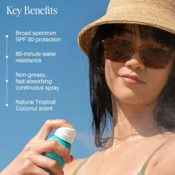 Coola Classic Sunscreen Spray Tropical Coconut SPF30