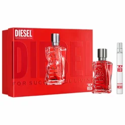 Diesel D Red Eau de Parfum Spray 50ml Gift Set