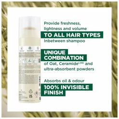 Klorane Dry Shampoo: Oat & Ceramide for Soft, Fresh Hair