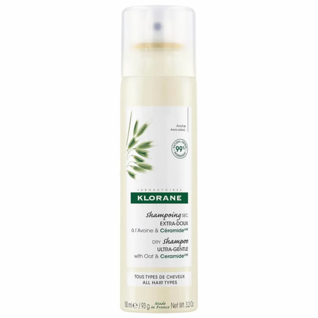 Klorane Dry Shampoo: Oat & Ceramide for Soft, Fresh Hair