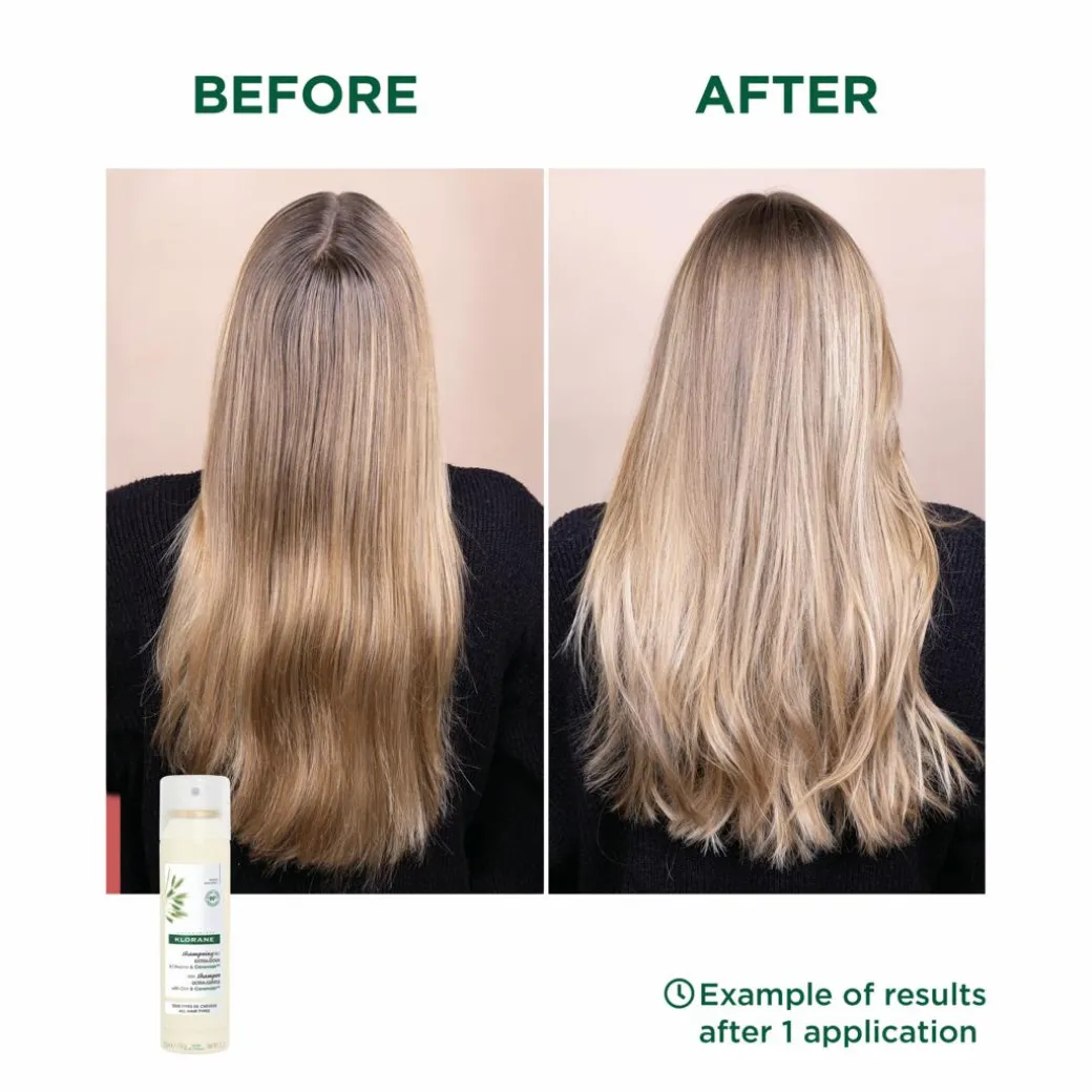 Klorane Dry Shampoo: Oat & Ceramide for Soft, Fresh Hair