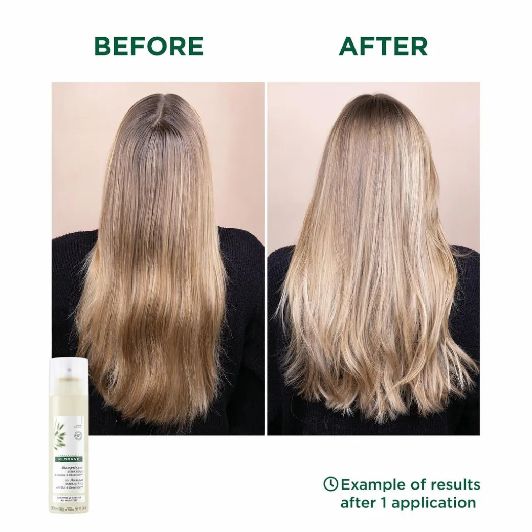 Klorane Dry Shampoo: Oat & Ceramide for Soft, Fresh Hair