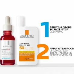 La Roche-Posay Anti-Wrinkle Correct + Protect Duo Routine Set: Retinol