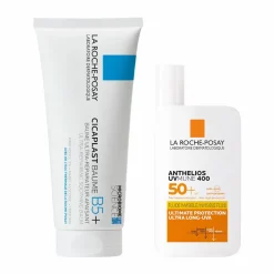 La Roche-Posay Cicaplast Baume and UVMune Invisible Fluid Routine Set