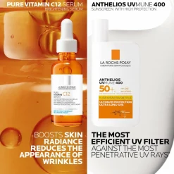 La Roche-Posay Daily Brighten & Protect Routine Set: Antioxidant 12% V