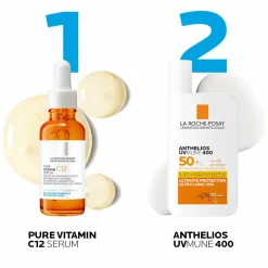 La Roche-Posay Daily Brighten & Protect Routine Set: Antioxidant 12% V