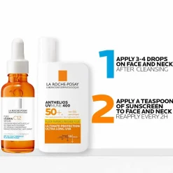La Roche-Posay Daily Brighten & Protect Routine Set: Antioxidant 12% V