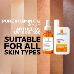 La Roche-Posay Daily Brighten & Protect Routine Set: Antioxidant 12% V