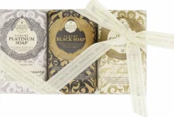 Nesti Dante Luxury Gold, Black and Platinum Soap 3 x 250g Gift Set