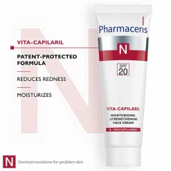 Pharmaceris N Vita-Capilaril Moisturising & Strengthening Face Cream SPF20
