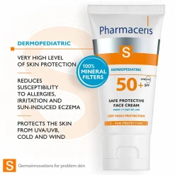 Pharmaceris S Safe Protective Face Cream SPF50+