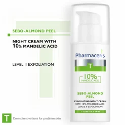 Pharmaceris T Sebo-Almond Peel 10% Mandelic Acid Exfoliating Night Cream