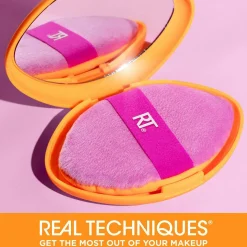 Real Techniques Miracle 2-In-1 Powder Puff + Travel Case