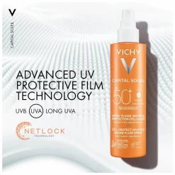 Vichy Capital Soleil Cell Protect Invisible High UVA + UVB Sun Protection Spray SPF50