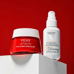 Vichy Daily Moisturise and SPF Routine Set: Collagen Day Cream & Face