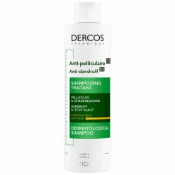 Vichy Dercos Anti-Dandruff Advanced Action Shampoo for Itchy Scalp, Dry Hair
