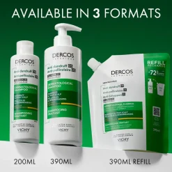 Vichy Dercos Anti-Dandruff Shampoo for Dry Hair Refill