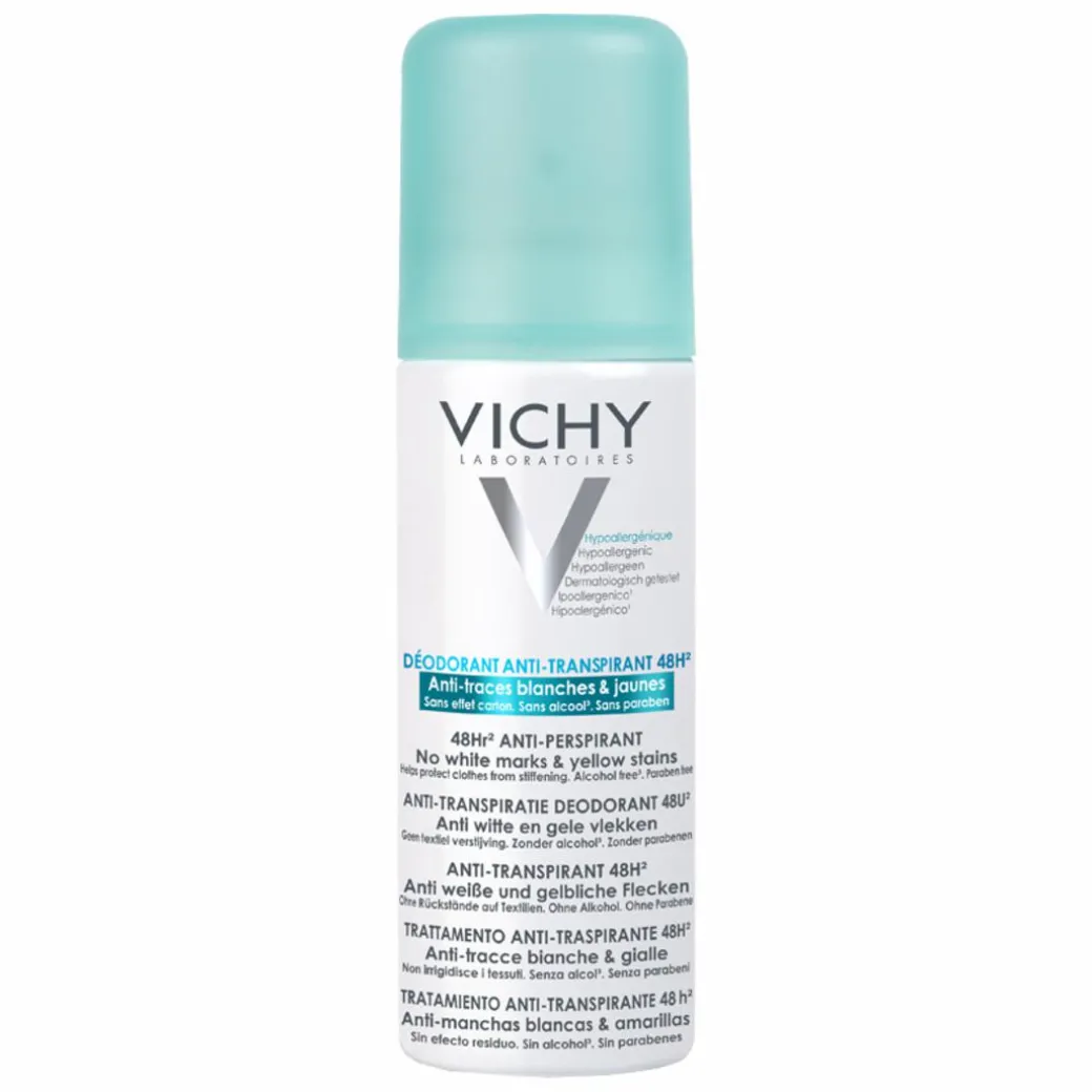 Vichy 48hr Anti-Perspirant Spray - No White Marks and Yellow Stains
