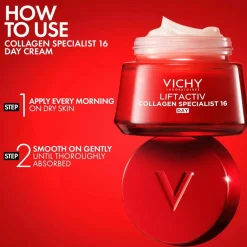 Vichy LiftActiv Anti-Ageing Routine Set: Moisturiser and Eye Cream wit