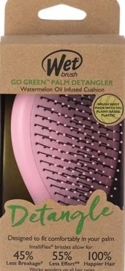 Wet Brush Go Green Watermelon Oil Infused Palm Detangler Brush